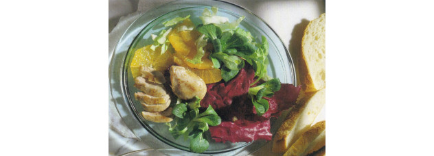 Salade de Blanc de Poule et Champignon de Palmier